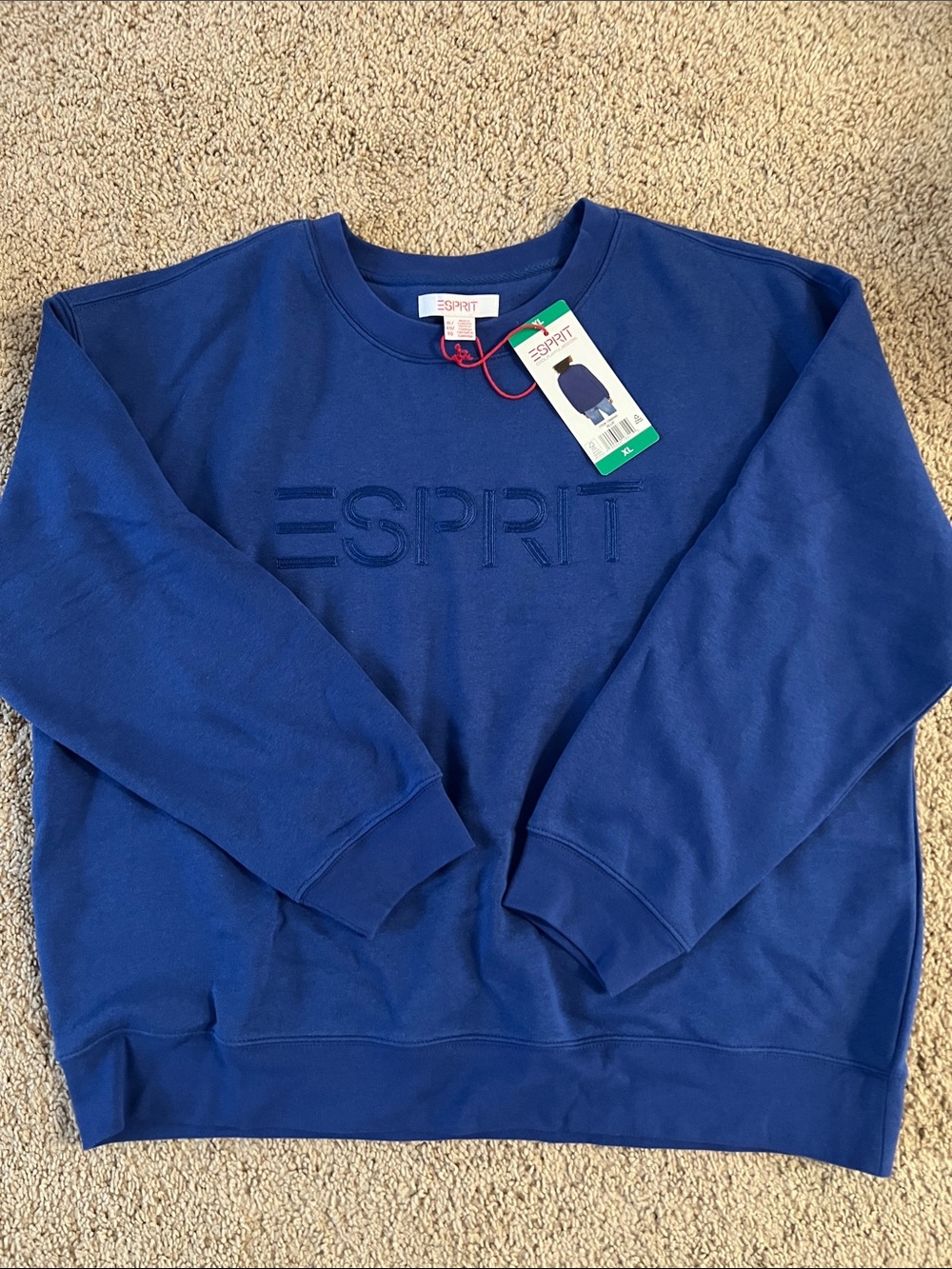Esprit Crewneck Sweatshirt in Blue - XL - NWT 💙